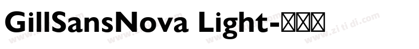 GillSansNova Light字体转换